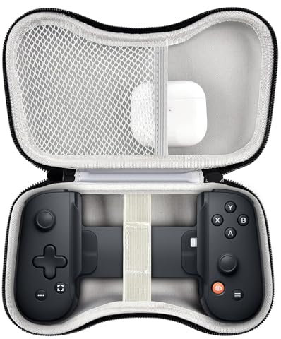 Case for Backbone One Mobile Gaming Controller 2nd Gen/1st Gen, Handheld Gaming Console Portable Travel Holder for Cables Power Bank Accessories- Box Only (Black)