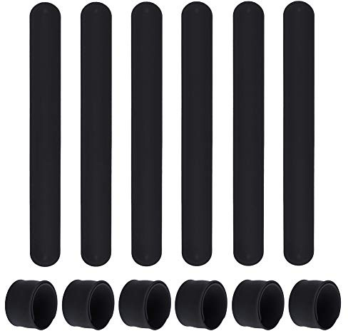 TOPTIE 24 Pezzi Braccialetti in Silicone Slap, Morbidi Braccialetti premi Carnevale