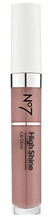 No7 High Shine Lip Gloss - Desert Rose - Moisturizing, High-Shine Lip Gloss with Jojoba Oil for Lips - Hydrating, Longwear Lip Makeup - Non-Sticky Formula (8ml)
