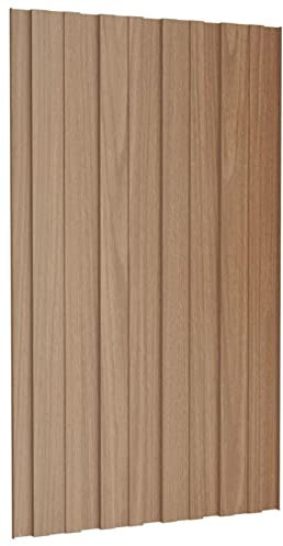 Tidyard Panel para Tejado Paneles de Techo de Metal Chapa Metálica para Tejado para Techo o Pared Acero Galvanizado Madera Claro 36 uds 80x45 cm