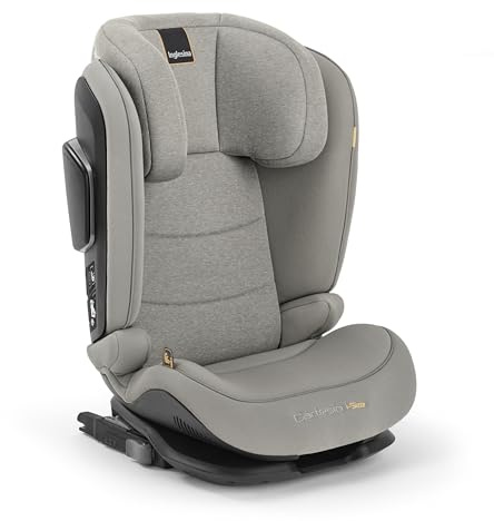 Inglesina Cartesio i-Size Seggiolino Auto, Isofix, per Bambini da 3 a 12 Anni circa, dai 100 ai 150 cm, Moon Grey