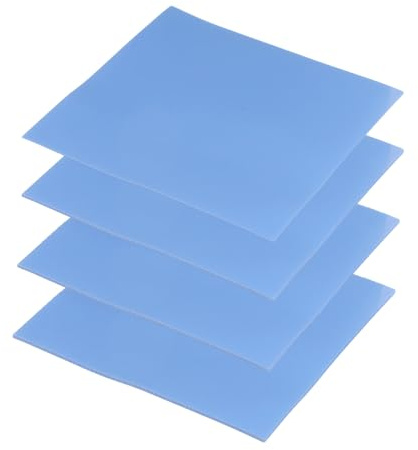 PATIKIL Thermal Pads 100x100mm，0.5mm+1mm+1.5mm+2mm, 4 Pack Silicone Cooling Thermal Pad for CPU GPU IC PCIe M.2 2280 SSD NVMe Heatsink, Blue