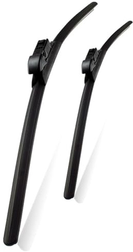 Windscreen Wiper Blades for Nissan Qashqai, Front Windshield Wipers, Set of 2, Black (2016-2023 models with U-shaped interface)
