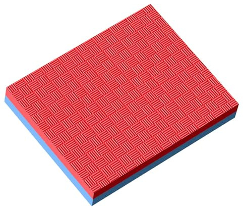 harayaa Tapis D'équilibre pour Exercices, Genouillères Antidérapantes, Portable et Réutilisable, en Mousse Souple, Idéal pour Le Pilates, Rouge