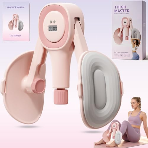 RIZENCE 2026 Upgraded Kegel Pelvic Floor Trainer for Women with Counter, 3 Modes Adjustable Thigh Trainer Thigh Exerciser with Poster, Inner Thigh Exerciser for Home Gym Workout Equipment