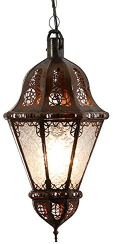 Casa Moro Handmade Vintage Hängeleuchte Wohnzimmer Hängelaterne Flur Esszimmer Hängelampe Weiß Salma L1392