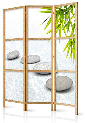 murando - Paravent Innen Raumteiler Holz Spa Zen Orient 135x172 cm 3-teilig Japanische Trennwand Raumtrenner Room Divider Mobiler Sichtschutz Spanische Wand Raum Abtrennung Japan p-C-0016-z-b