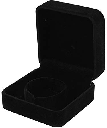 1 PCS Velvet Bracelet Box, Bangle Bracelet Gift Box Long Chain Jewelry Display Boxes Black Bracelets Display Case Watches Necklaces Storage for Engagement Wedding Birthday Mothers Day Mom Presents