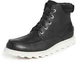 Sorel MADSON II MOC TOE WATERPROOF Men's Casual Winter Boots, Black (Black x Dark Stone), 13 UK