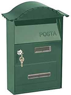 Kippen 10005PG - Cassetta Postale Modello GLORY di Colore Verde. Dimensioni: 350x250x100mm.