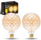 Aigostar LED Glühbirne E27 4W, Warmweißes Licht 1800K, 320 Lumen, Dekorativ Facettierte Ananasform, Vintage Glühbirne im Edison-Stil Mit Filament, Bernsteinfarben, Nicht Dimmbar, Packung Mit 2 Stück