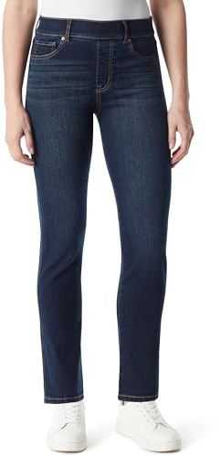 Gloria Vanderbilt Women's Shape Effect Pull On High Rise Straight Leg Jean, Kansas-Whiskers Standard