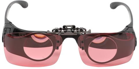 Freihändige Fernglasbrille mit 8-fachem Zoom, Teleskopbrille mit Manueller Fokussierung und CPL-Filtern für Angeln, Vogelbeobachtung, Sport, Konzerte, Theater, Oper, Fernsehen,