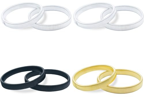 Morocket 8 Piezas Sujeta Mangas 3 Colores Tirantes de Manga Sujetamangas Ajustables Sujetamangas de Camisa Elásticas Antideslizantes Duradero y Versátil Para Mujeres