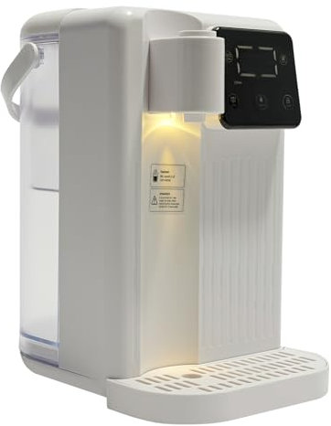 1700W Dispensador de Agua Instantáneo de Agua Caliente, 3L Instantáneo Fuente Agua con LED Pantalla Táctil, Mineral Elemento Filtrante Diseño Ajustable Protección de Seguridad, Aquaservice