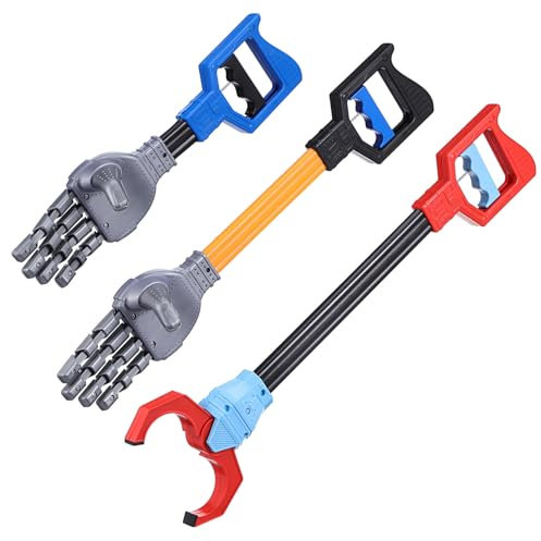 COSMEVIVI 3piezas Traje De Robot Juguete Interactivo De Agarrador De Mano Robótico Juguete De Agarre Manual para Practicar El Agarre