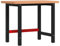 vidaXL Werkbank 100x60x83 cm Massivholz Buche Rechteckig, Arbeitstisch, Werkzeugbank, Werkbank Massivholz, Werktisch, Werkbank Holz, Werkbank Metall