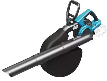 DEDRA sladdlös lövsugare och sladdlös lövblåsare, 2 x 18 V, borstlös motor, blåsfunktion upp till 270 km/h, sugkraft 550 m³/h, fläkt med sugfunktion, utan batteri och laddare