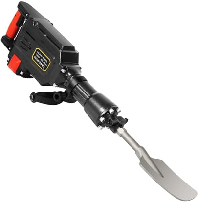 Electric Jack Hammer 1700w Portable Garden Tree Digger Standing Powerful Jack Hammer Concrete Breaker Industrial Tool with 2 Chisels (Scraping & Point), for Concrete, Brick, Tile, Garden Trenching