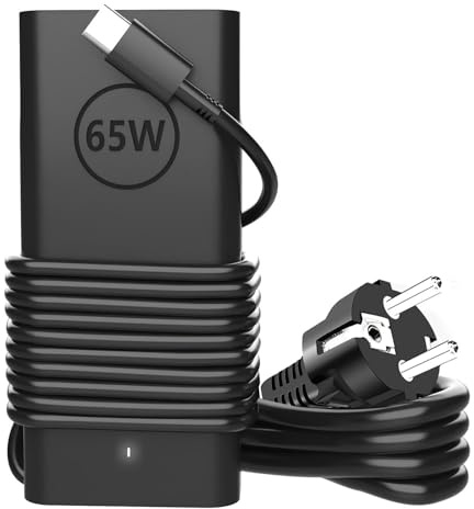 TT&C 65W USB C Cargador Portátil de Ordenador,Compatible con Dell Tipo C Adaptadores de Alimentación para Latitude 3160 3180 3340 3380 3460 3470 3480 3550 3560 5250 5280 5290 5450 5480 7280 7390 XPS ﻿