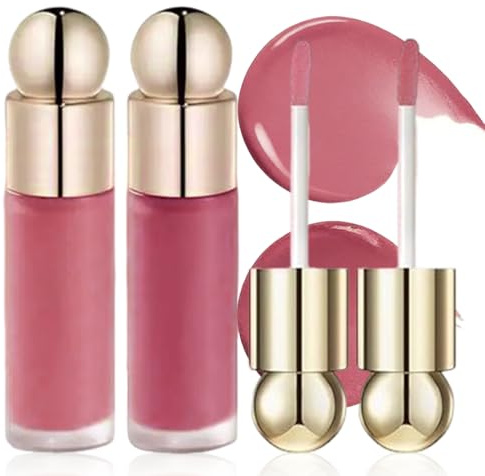 ARHZ 2 Pezzi Liquid Rouge Stick, traspirante Soft Blush per guance e labbra, impermeabile a lunga durata, trucco naturale, blush, regalo per donne