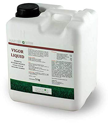 Bottos Vigor Liquid, Biostimolante per tappeto erboso, Concime fertilizzante organico per prato , utilizzabile tutto l'anno, aumenta la fertilità del terreno, aiuta la germinazione e lo sviluppo, 5kg