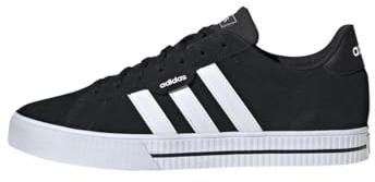 adidas Men's Daily 3.0 Leather Shoes, Core Black / Cloud White / Core Black, 7 UK