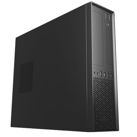 UNYKAch Caja de Ordenador Micro ATX UK3001 Black Caja PC Conectividad: 2 X 2.0 USB Y 2 X 3.0. Admite Fuentes De Formato TFX.