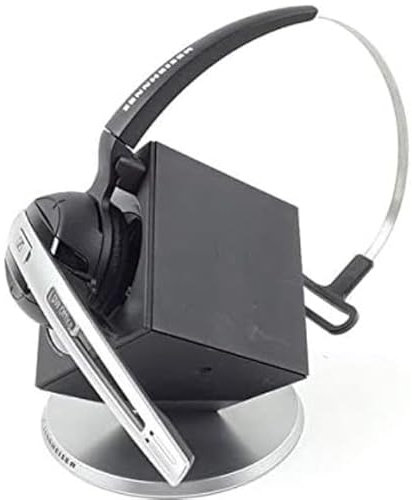 Sennheiser DW10 Casque audio sans fil DECT pour téléphone de bureau Noir/argenté
