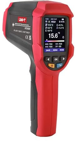 UNI-T UT305A+/UT305C+ Farbbildschirm, wiederaufladbar, Hochtemperatur-Laser-Infrarot-Thermometer/Bereich -50 °C ~ 2200 °C (UT305 A+)