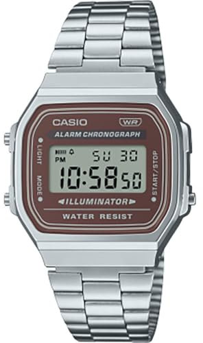Casio Unisex's Digital Quartz Watch with Stainless Steel Strap A168WA-5AYES