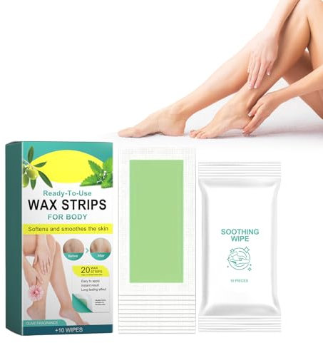 Wax Strips For Body Hair removal, Haarentfernungspapier Haarentfernungs-Wachsstreifen Für Die Haarentfernung, Entfernung Epilieren Wachsstreifen Für Jede Art Von Depilation Auf (Minze)