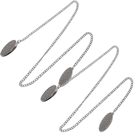 PACKOVE 2st Baby Bib Clip Chains Universal Barnvagn Bib Holder Servetthållare Kedjekedjan Clip Lanyard Och Soother Kedjor Metal Bib Clips