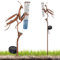 HOSPAOP Pluviomètre Solaire de Jardin avec LED et Piquet – Verre Résistant au Gel, Mesure Précise des Précipitations pour Pelouse, Terrasse, Champs, Patio, Déco Extérieure