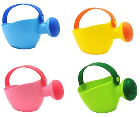 4 Pièces Petit Arrosoir avec Pommeau pour Enfant Arrosoir pour Enfant Jouet D'arrosoir De Plage De Jardin Portatif De Plage Et Jardin Et De Bain (Couleur Aléatoire)