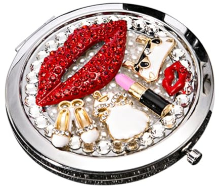 CIYODO Miroir Portable Format Double Face pour Maquillage Miroir de Poche Pratique pour Femmes Accessoire Cosmétique Compact et Léger