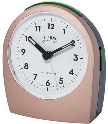 Filius 0545-18 Funkwecker Roségold-Graphit