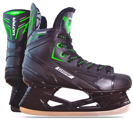 GRAF Eishockes-Schlittschuhe Ultra G875 Green Edition Venom PRO Black Schlittschuh (40)