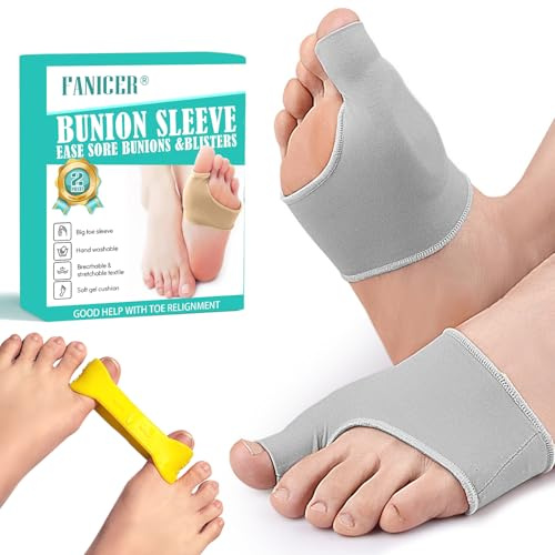 3 Pieza Calcetines Hallux Valgus,Bandas de Entrenamiento para Juanetes,Corrector Para MujeresY Hombres,Corrector De HalluxValgus,calcetines de alineación Hallux del pie,para Aliviar el Dolor(Gris)