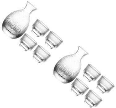 Alipis 2 Ensembles Tasses à Liqueur chope de bière mug Cafe Verre à Liqueur mug The gobelets à saké en Buvant kit Distributeur d'alcool Kit Distributeur de saké de Style Un Verre