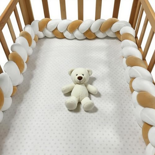 AZMAHT Serpiente Nido Cojines Cama Decorativos Alfombra Anticolisión para Cama Protección Cama Trenza para Anticolisión Trenza Cuna Bebe Adecuado,R3,250CM