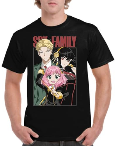 the Fan Tee Camiseta de Adulto de Hombre Dibujos Animados Family El Espía Legendario, La Esposa, La Hija Telépata, El Perro Bond 003 S