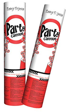 Konfetti Kanone Party Shooter Verkehrszeichen 50 Jahre (2 Stück)