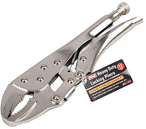 KING 12-inch Locking Pliers, Curved Jaw