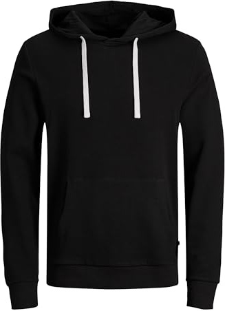 JACK & JONES Jjeholmen Sweat Hood Noos huvtröja, svart, 3XL