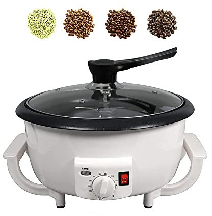 Tostadores de café, tostadora eléctrica para el hogar, café en grano, cacahuete, anacardo, castañas, tostadora, temperatura ajustable(Sin Temporizador)