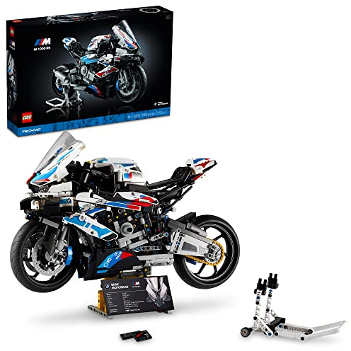 LEGO Technic BMW M 1000 RR 42130 Model Building Kit; Build a Stylish Motorcycle Display Model with This Rewarding Building Set for Adults; A for Motorcycle Fans (1,925 Pieces)