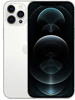 Apple iPhone 12 Pro Max, 128GB, Silver - Unlocked (Renewed Premium)