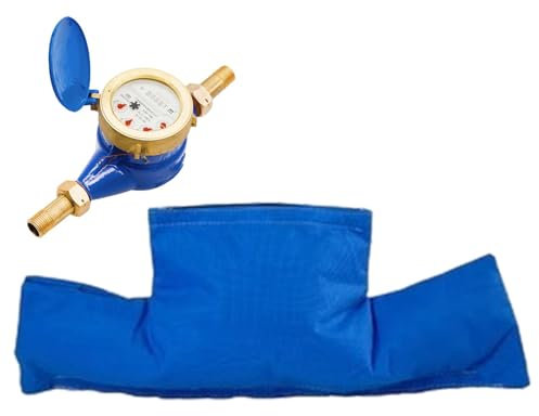 Housse d'isolation pour compteur d'eau – Manchon d'isolation antigel en tissu imperméable | Isolation épaisse pour tuyau d'eau | Couvercle de compteur d'eau pour vannes et tuyaux