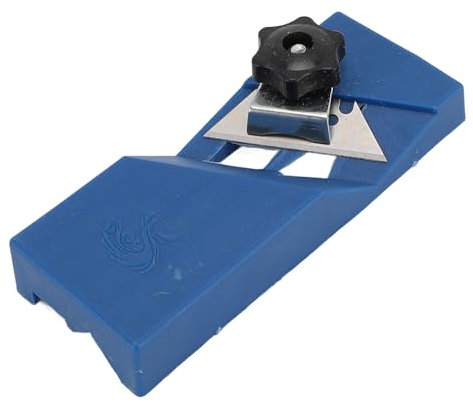 45 Degree Bevel Planer, SK5 Blade Wood Chamfer Plane for Woodworking Trimming, Double Slot Cutting Mechanism, Lightweight ABS Construction